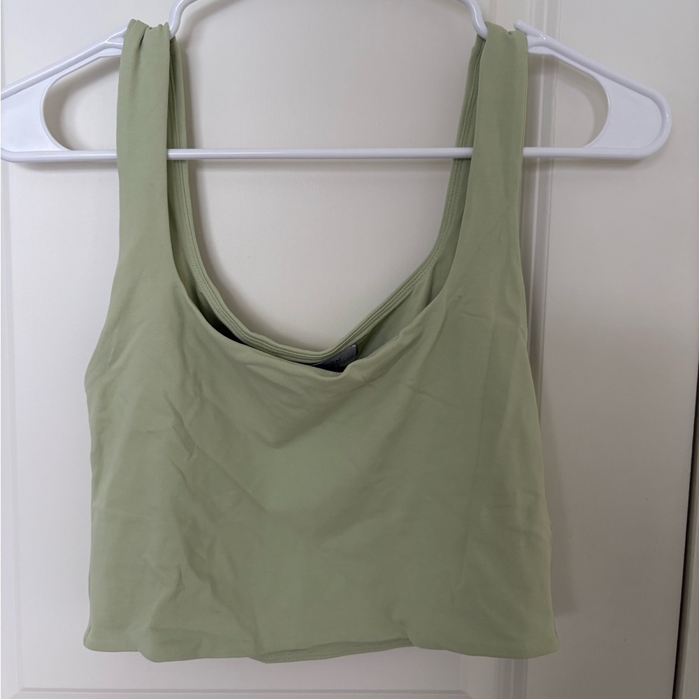 Aritzia green crop top